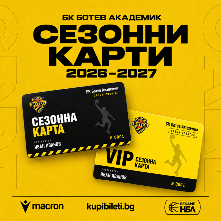 Членски карти - БК Ботев Академик